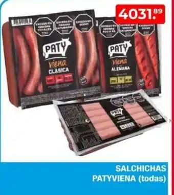 Maxiconsumo Patyviena salchichas oferta