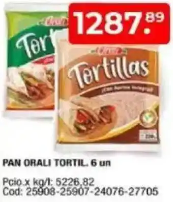 Maxiconsumo Pan orali tortil. oferta