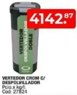 Maxiconsumo Vertedor crom c/ despolvillador oferta