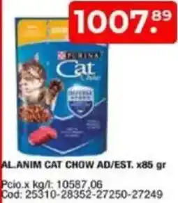 Maxiconsumo Alanim cat chow ad/est. oferta