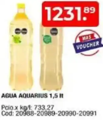 Maxiconsumo Agua aquarius oferta