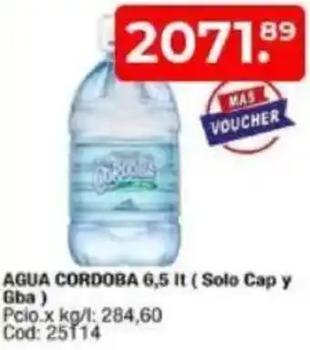 Maxiconsumo Agua cordoba oferta