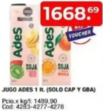 Maxiconsumo Ades jugo oferta