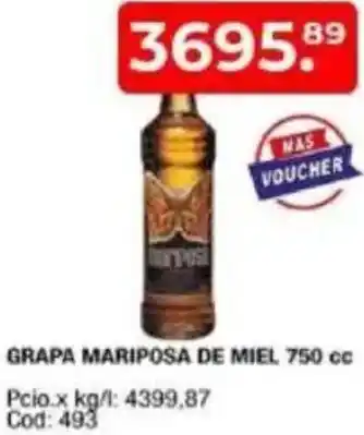 Maxiconsumo Grapa mariposa de miel oferta