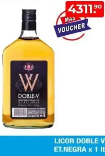 Maxiconsumo Licor doble v et.negra oferta