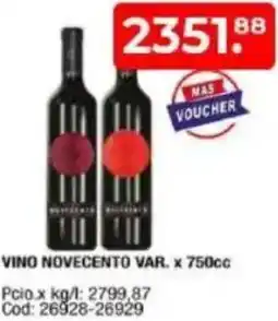 Maxiconsumo Vino novecento var. oferta