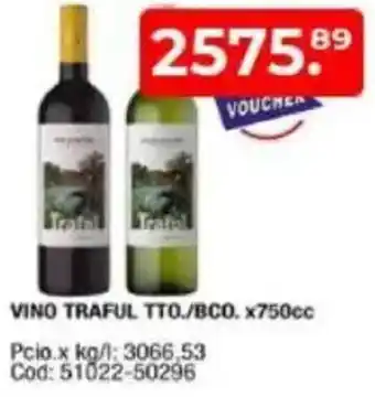 Maxiconsumo Vino traful tto./bco. oferta