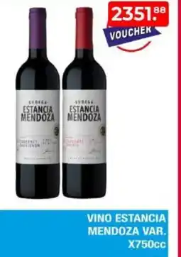 Maxiconsumo Vino estancia mendoza var. oferta