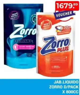 Maxiconsumo Jab.liquido zorro d/pack oferta