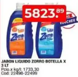 Maxiconsumo Jabon liquido zorro botella oferta