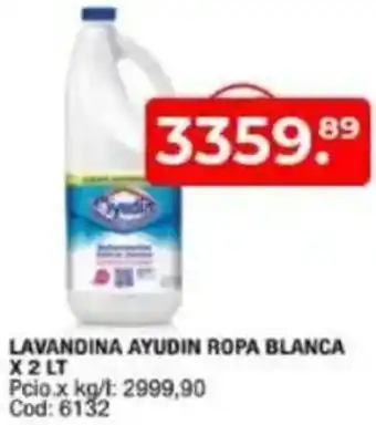 Maxiconsumo Lavandina ayudin ropa blanca oferta