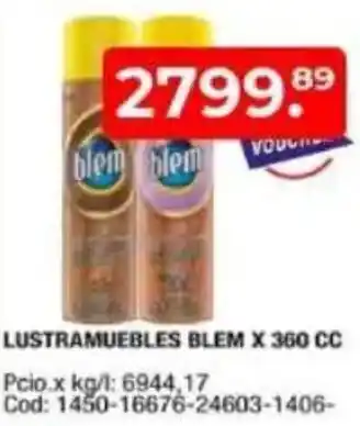 Maxiconsumo Lustramuebles blem oferta