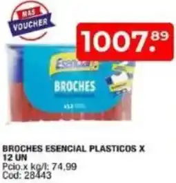 Maxiconsumo Broches esencial plasticos oferta