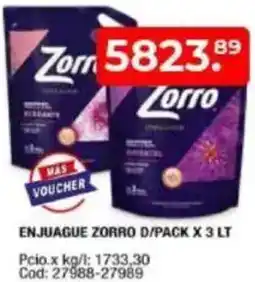 Maxiconsumo Zorro enjuague oferta