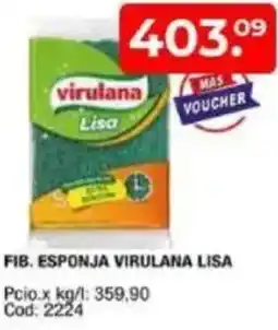 Maxiconsumo Virulana lisa fib. esponja oferta