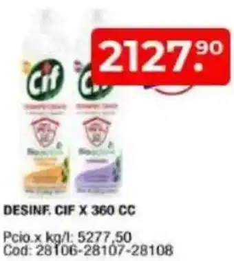 Maxiconsumo Cif desinf. oferta