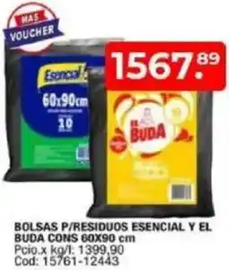 Maxiconsumo Bolsas p/residuos esencial y el buda cons oferta