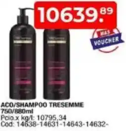 Maxiconsumo Tresemme aco/shampoo oferta