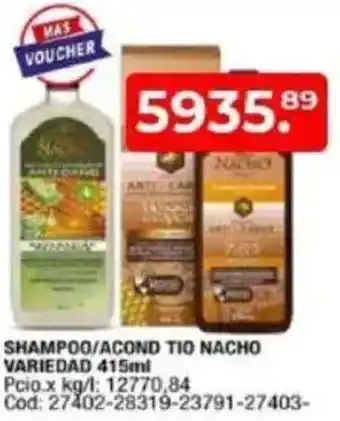 Maxiconsumo Shampoo/acond tio nacho variedad oferta