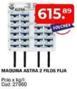 Maxiconsumo Maquina astra 2 filos fija oferta