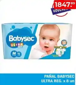 Maxiconsumo Babysec pañal ultra reg. oferta