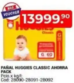 Maxiconsumo Huggies pañal classic ahorra pack oferta