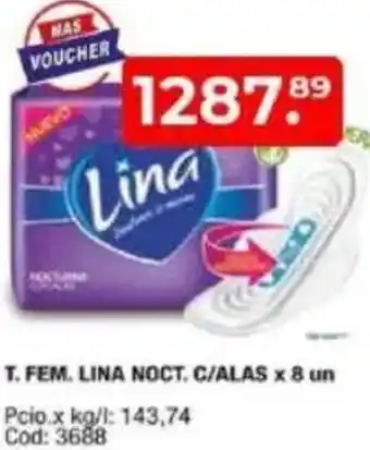 Maxiconsumo T. fem. lina noct. c/alas oferta