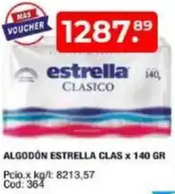 Maxiconsumo Estrella clas algodón oferta