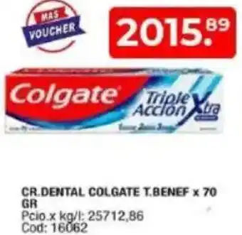 Maxiconsumo Colgate t.benef cr.dental oferta