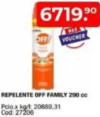 Maxiconsumo Off repelente family oferta