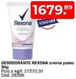 Maxiconsumo Rexona desodorante crema pomo oferta