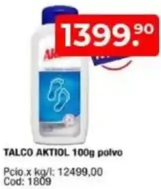 Maxiconsumo Aktiol talco polvo oferta