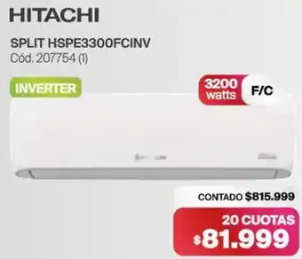 Naldo Lombardi Hitachi split oferta