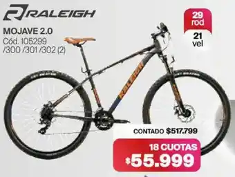 Naldo Lombardi Raleigh mojave 2.0 oferta