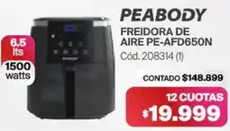 Naldo Lombardi Peabody freidora de aire pe-afd650n oferta