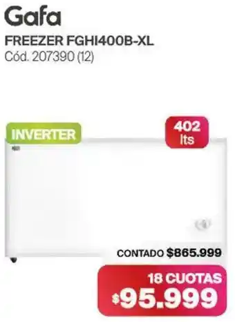 Naldo Lombardi Gafa freezer FGHI400B-XL oferta