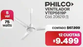 Naldo Lombardi Philco ventilador VTEP5619P oferta