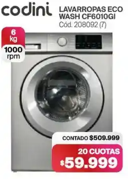 Naldo Lombardi Codini lavapropas eco wash CF6010GI oferta