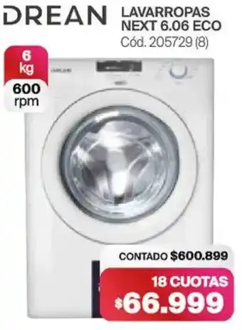 Naldo Lombardi Drean lavapropas next 6.06 eco oferta