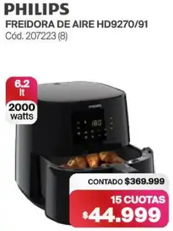 Naldo Lombardi Philips freidora de aire HD9270/91 oferta