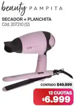 Naldo Lombardi Beauty pampita secador + planchita oferta