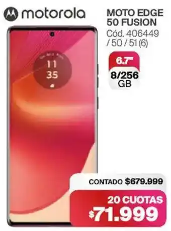 Naldo Lombardi Motorola moto edge 50 fusion oferta