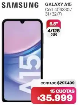 Naldo Lombardi Samsung galaxy A15 oferta