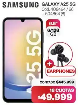 Naldo Lombardi Samsung galaxy A25 5G oferta