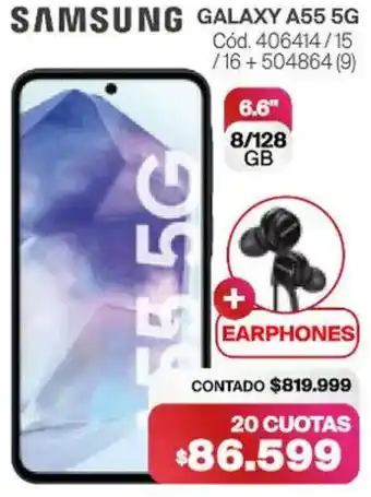 Naldo Lombardi Samsung galaxy A55 5G oppo oferta