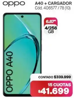 Naldo Lombardi Oppo A40 + cargador oferta