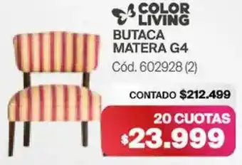 Naldo Lombardi Color living butaca matera G4 oferta