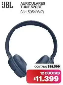 Naldo Lombardi Jbl auriculares tune 520BT oferta