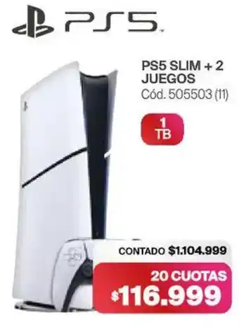 Naldo Lombardi Ps5 slim +2 juegos oferta