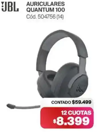 Naldo Lombardi Jbl auriculares quantum 100 oferta